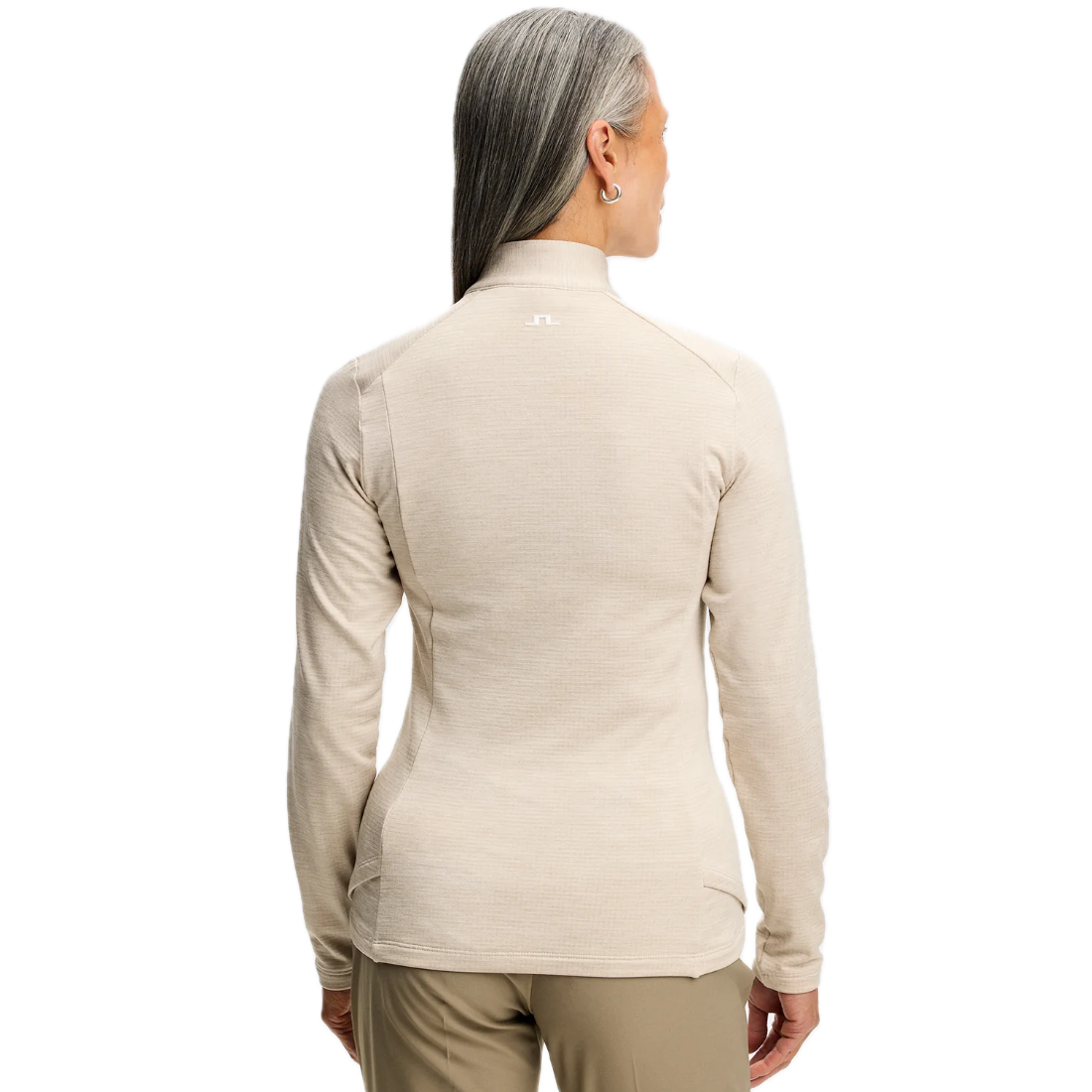 J.Lindeberg Mid-Layer Steffi Quarter Zip Moonbeam - GolfCenter.fr