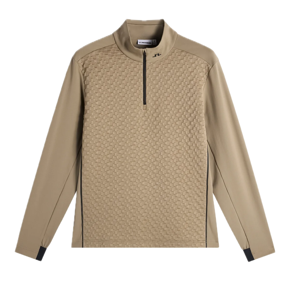 J.Lindeberg Pull Lassy Quarter Zip Mid Layer Brindle - GolfCenter.fr