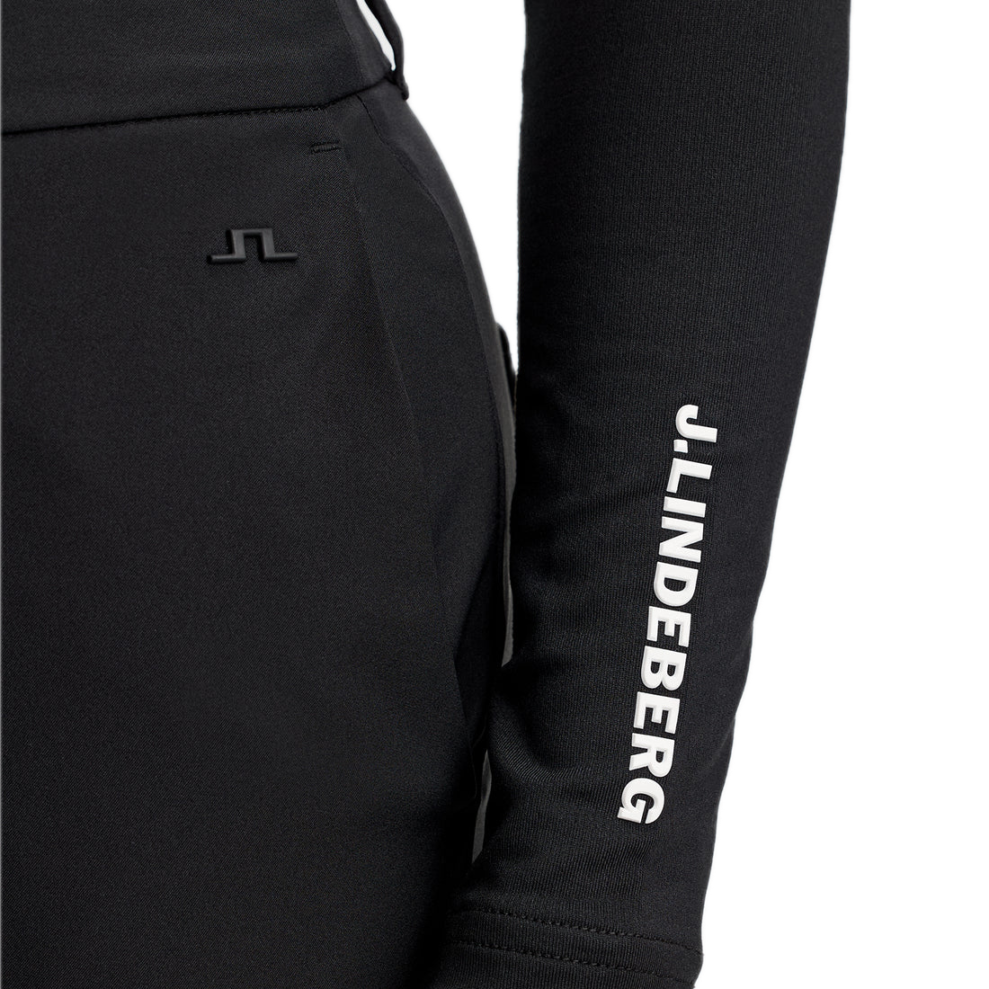 J.Lindeberg Top Brossé Ella Noir - GolfCenter.fr