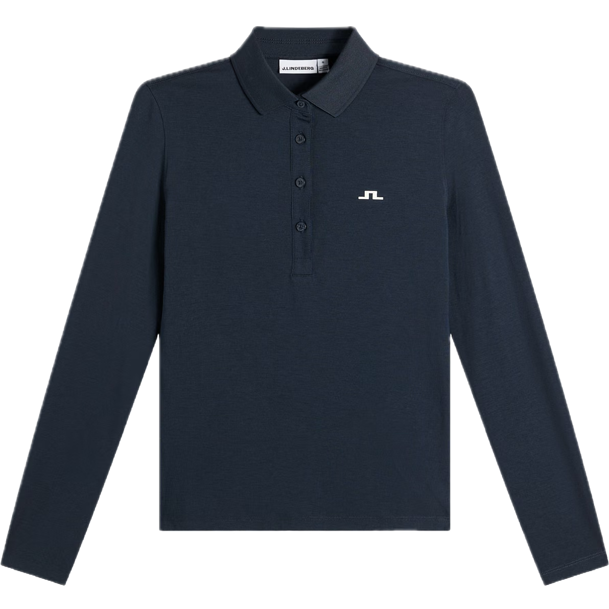 J.Lindeberg Polo Manches Longues Flor Bleu Marine - GolfCenter.fr