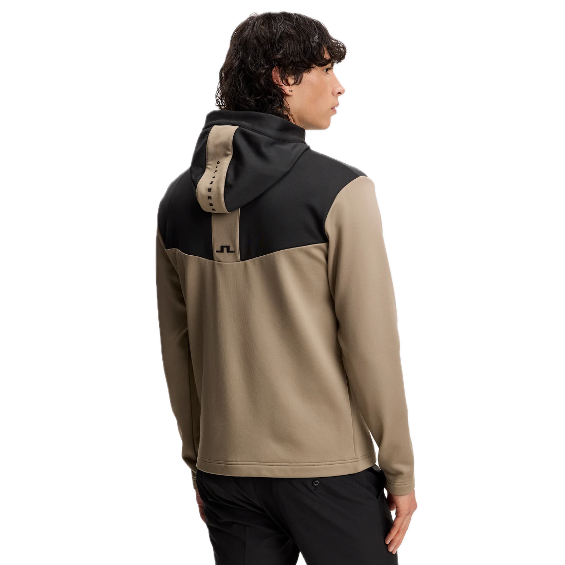 J.Lindeberg Sweat Maclean Zip Hood Brindle - GolfCenter.fr