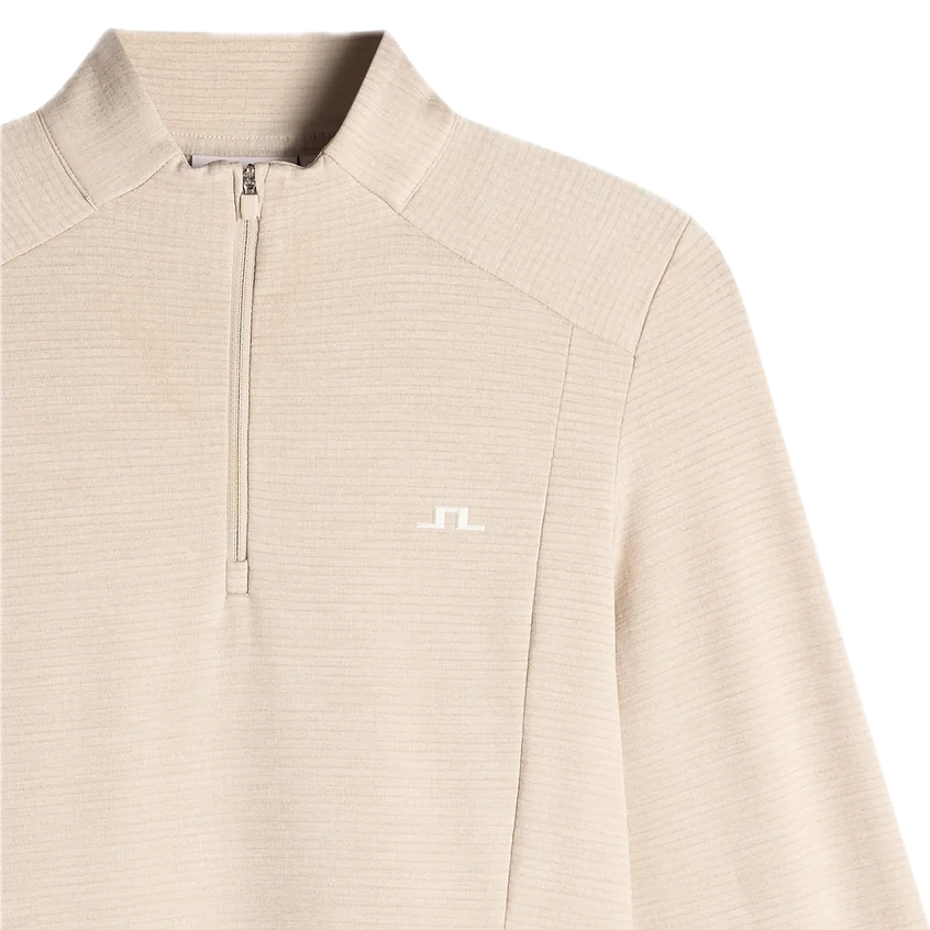 J.Lindeberg Mid-Layer Steffi Quarter Zip Moonbeam - GolfCenter.fr