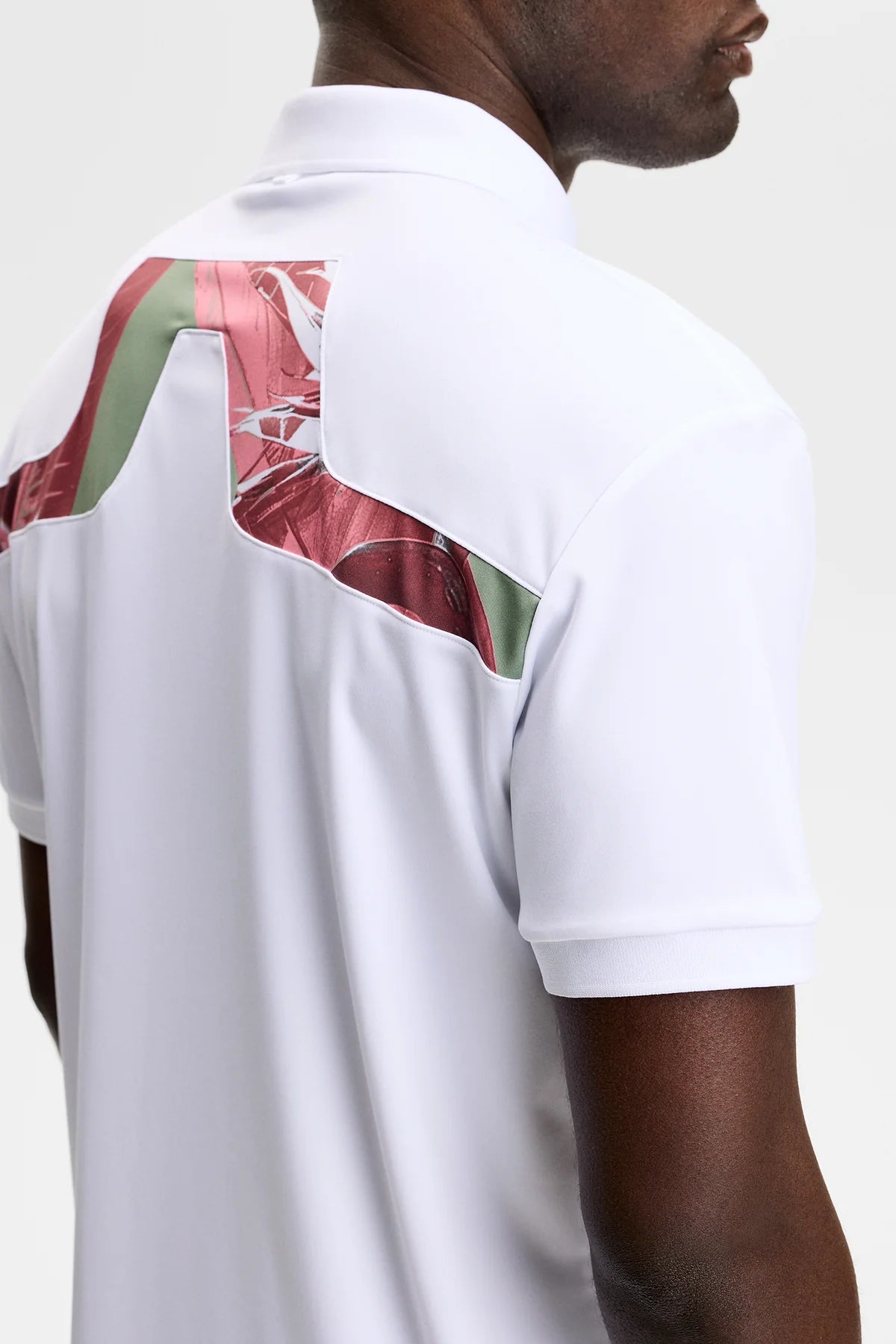 J.Lindeberg Polo KV Print Paradise Hedge Green M - GolfCenter.fr