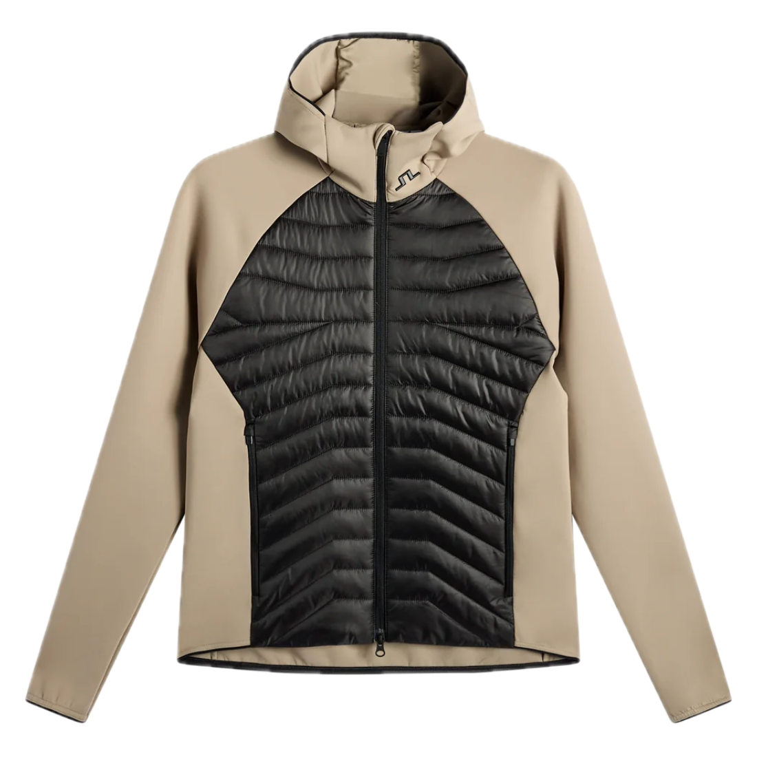 J.Lindeberg Veste Heyden Quilt Hybrid Hood Brindle - GolfCenter.fr