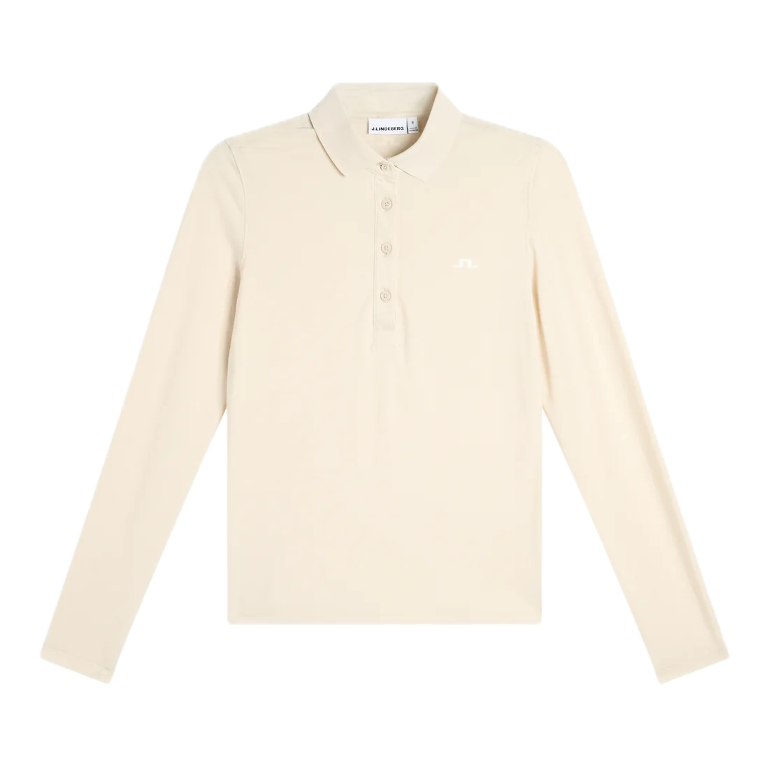 J.Lindeberg Polo Manches Longues Flor Moonbeam - GolfCenter.fr