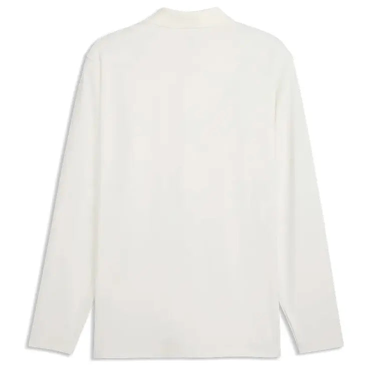 Puma Golf Polo CLOUDSPUN Midweight manches longues Blanc Cassé