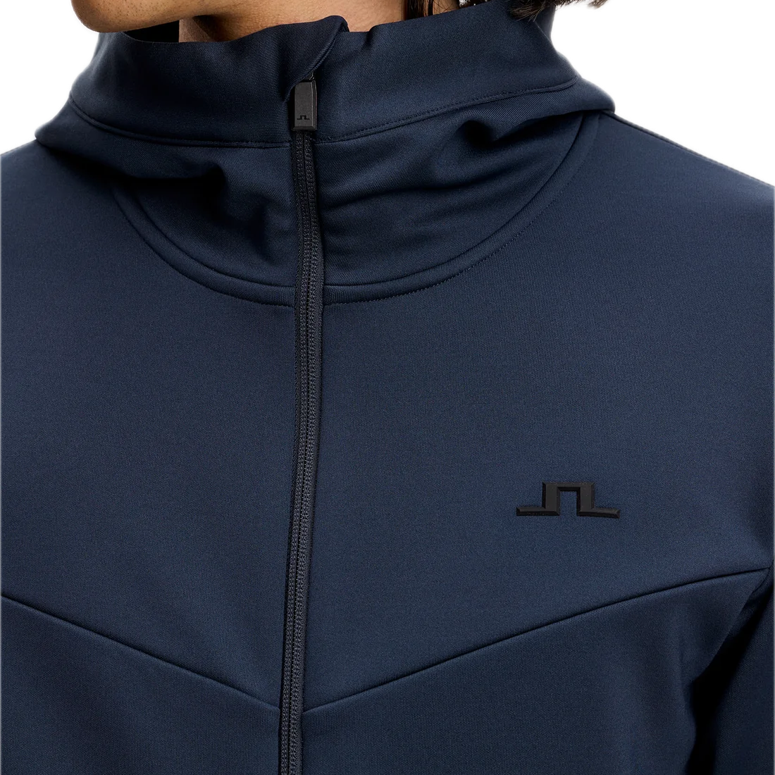 J.Lindeberg Sweat Maclean Zip Hood Bleu Marine - GolfCenter.fr