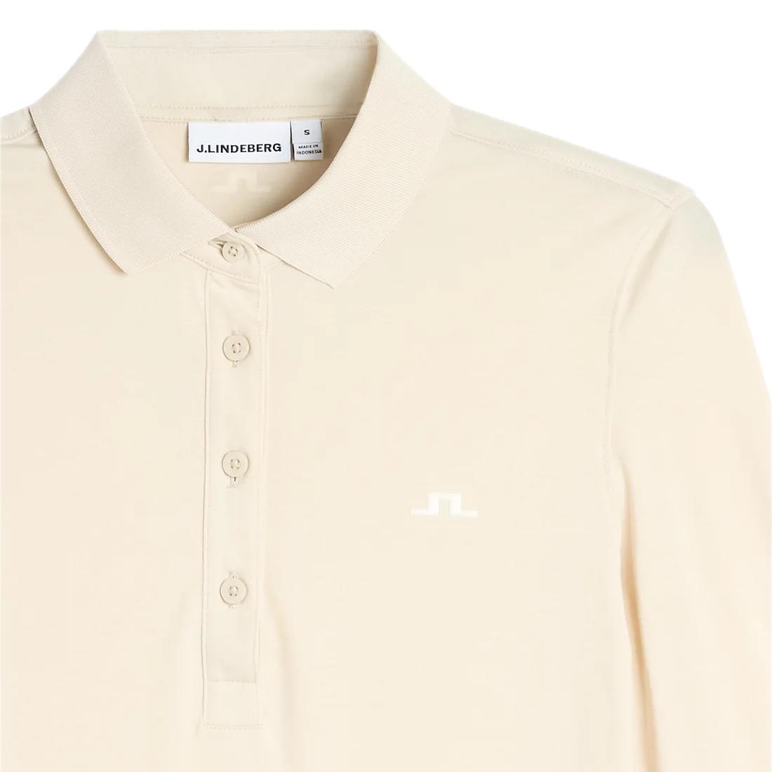 J.Lindeberg Polo Manches Longues Flor Moonbeam - GolfCenter.fr