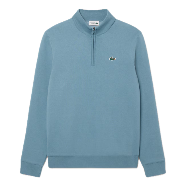 Lacoste Pull quart-zip Golf coupe-vent Bleu Gris