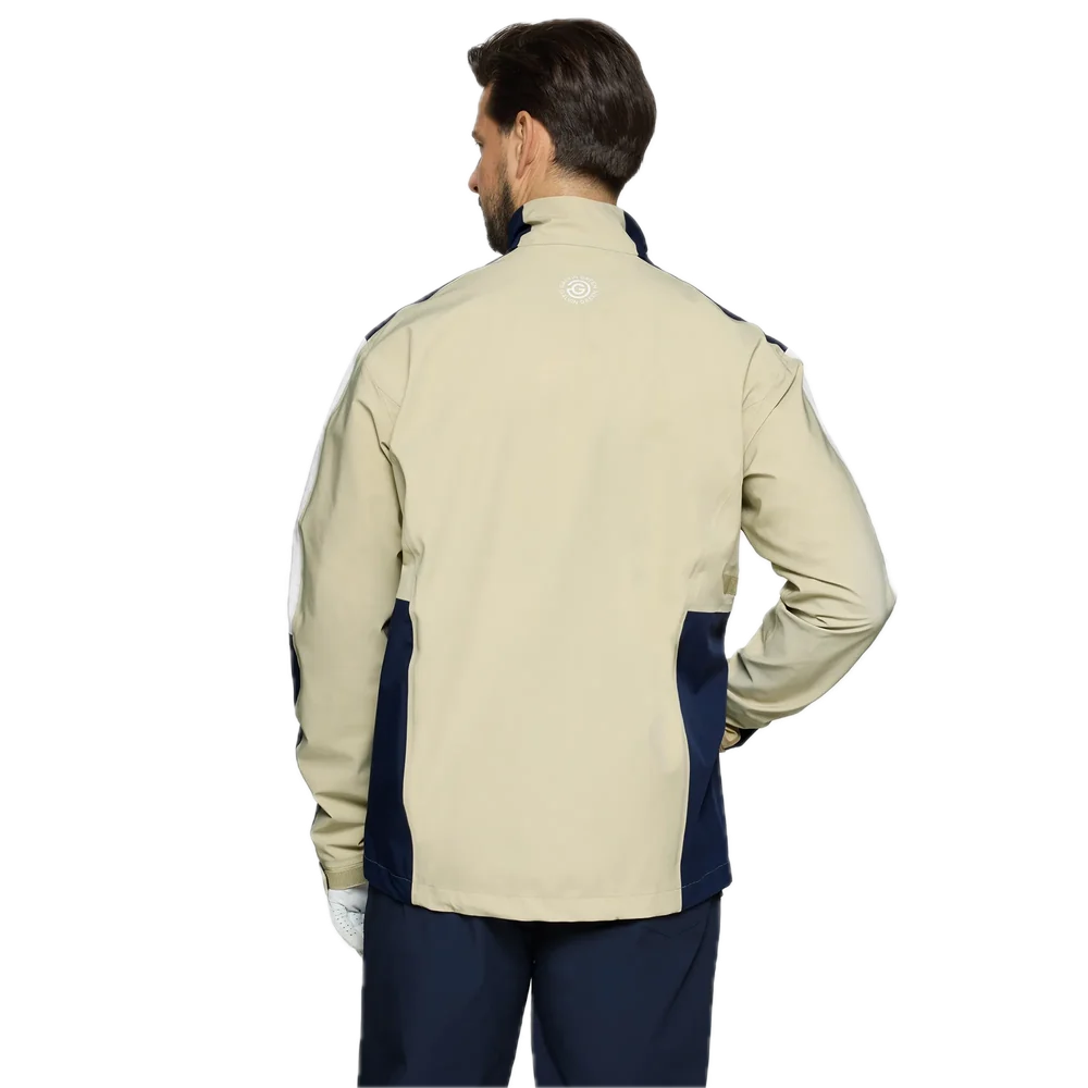 Galvin Green Veste de Pluie Arlo Sable / Marine / Blanc - GolfCenter.fr