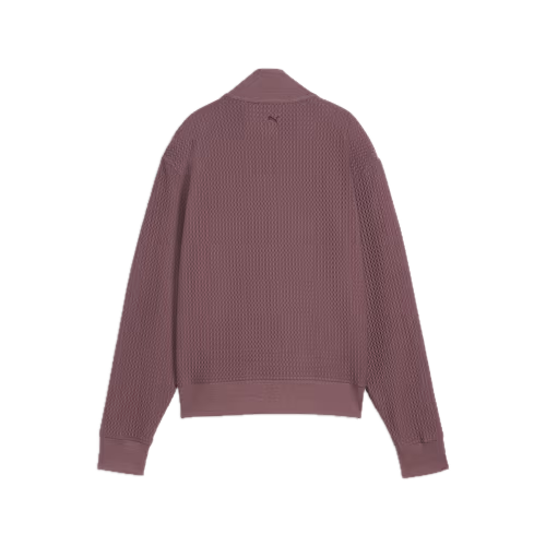 PUMA Veste Demi-Zip Boulder Femme Marron Cacao