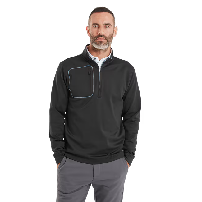 FootJoy Pullover Texturé ThermoSeries Noir - GolfCenter.fr