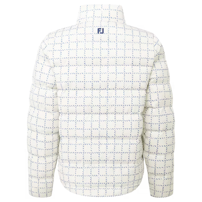 FootJoy Veste isolante ThermoSeries Femme Ecru / Carreaux Marine - GolfCenter.fr