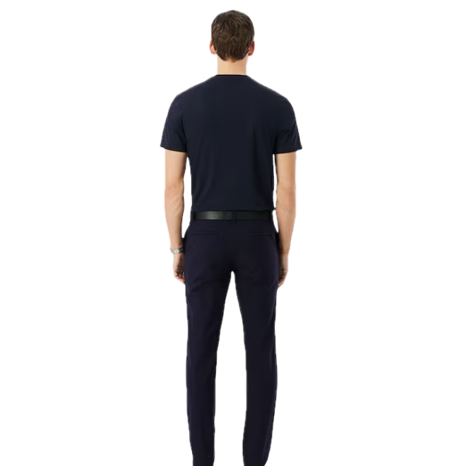 Lacoste Pantalon Commuter slim fit stretch Bleu Marine