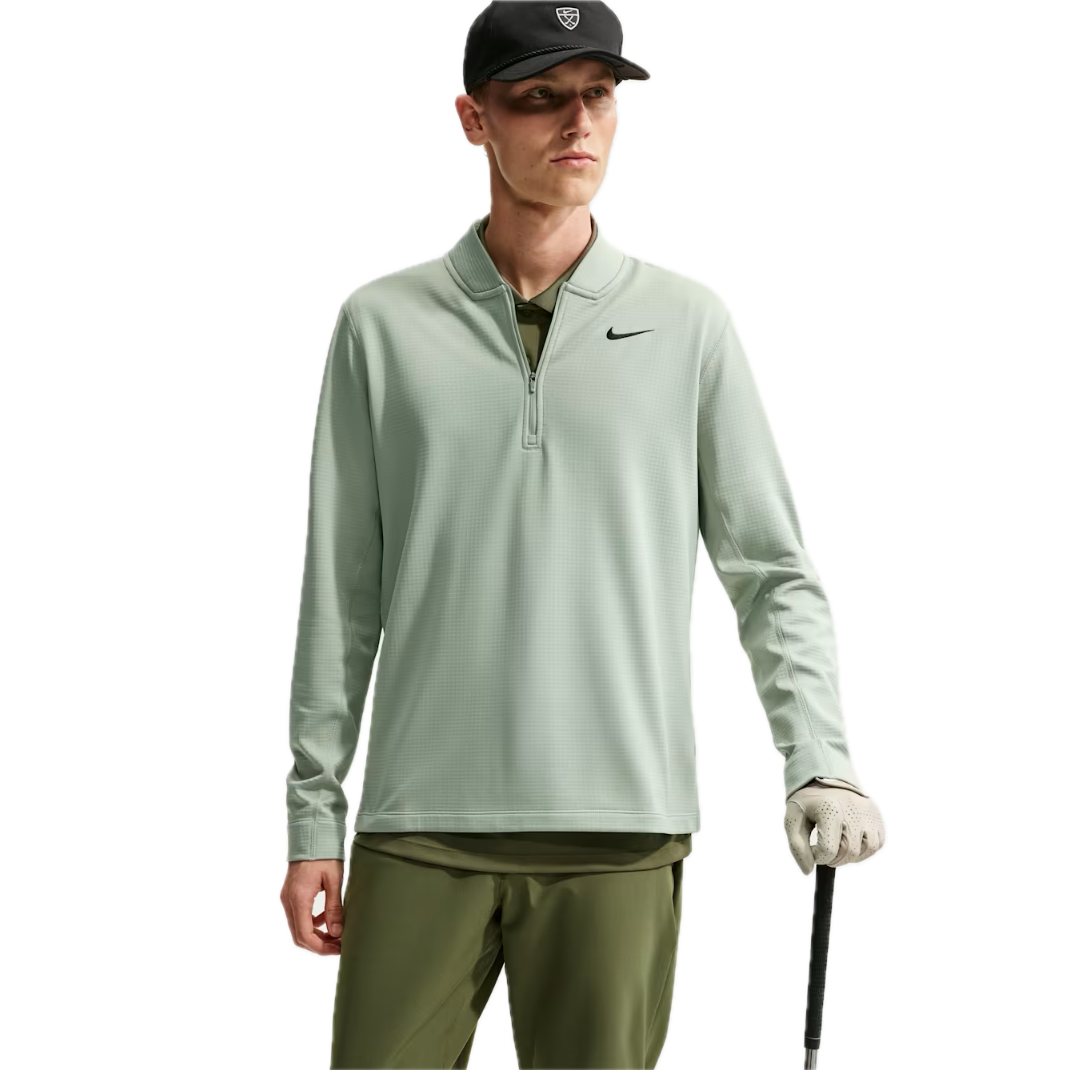 Nike Haut Demi-Zip Velocity Therma-FIT Vert Jade