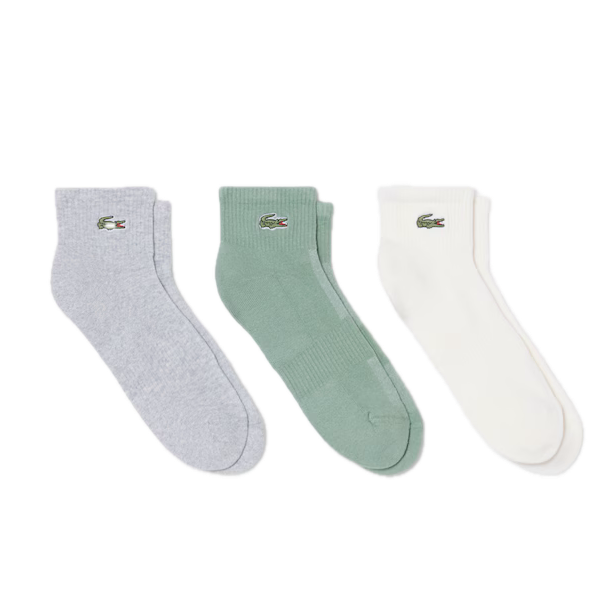 Lacoste Lot de 3 paires de chaussettes sport mi-hautes