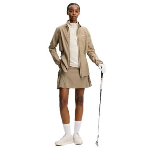 J.Lindeberg Mid-Layer Selena Quarter Zip Moonbeam - GolfCenter.fr
