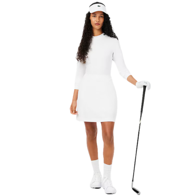 Lacoste Sous-couche Golf Ultra Dry stretch Femme Blanc