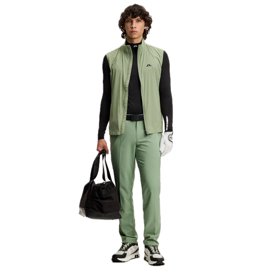 J.Lindeberg Top de Compression Ello Noir - GolfCenter.fr