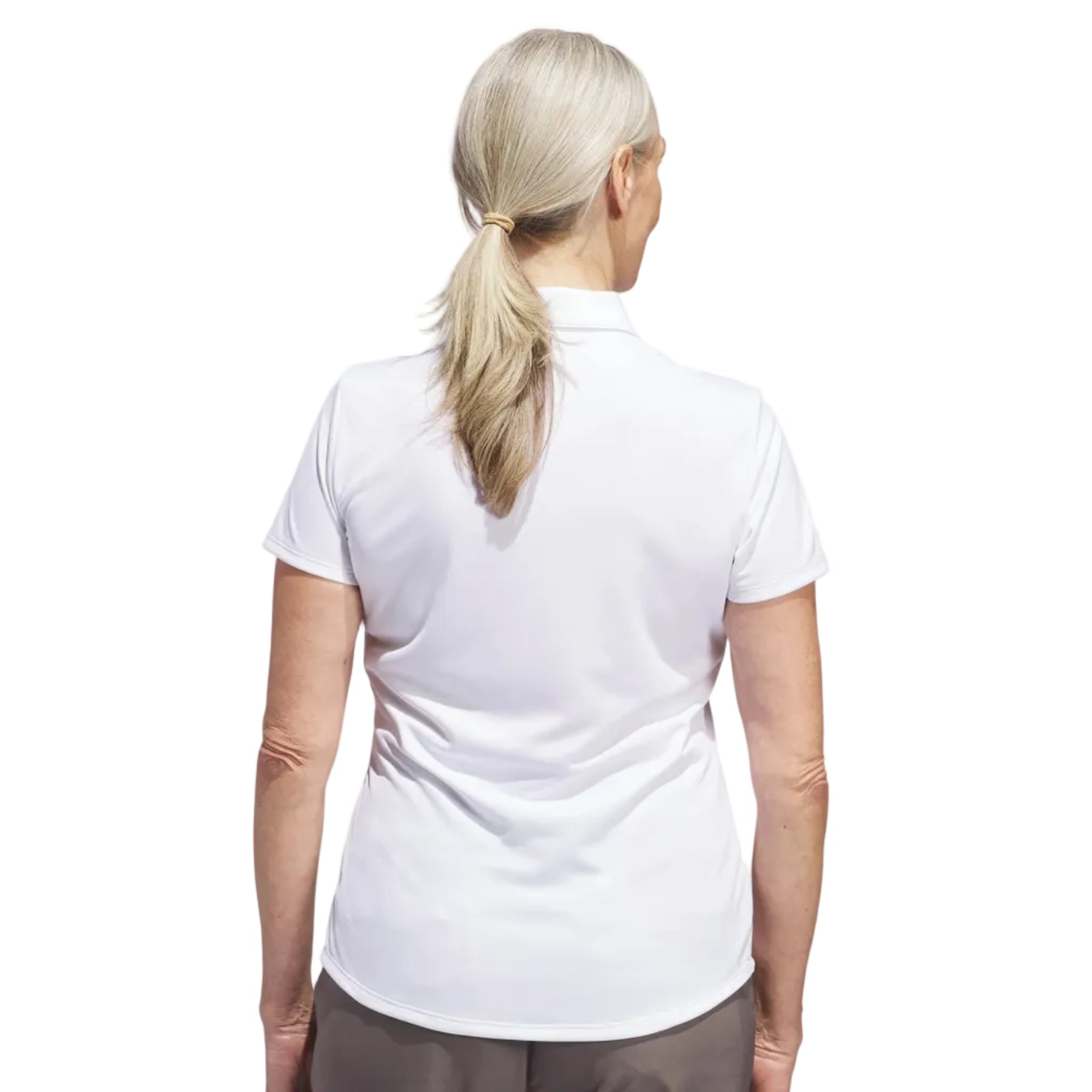Adidas polo femme performance solid white