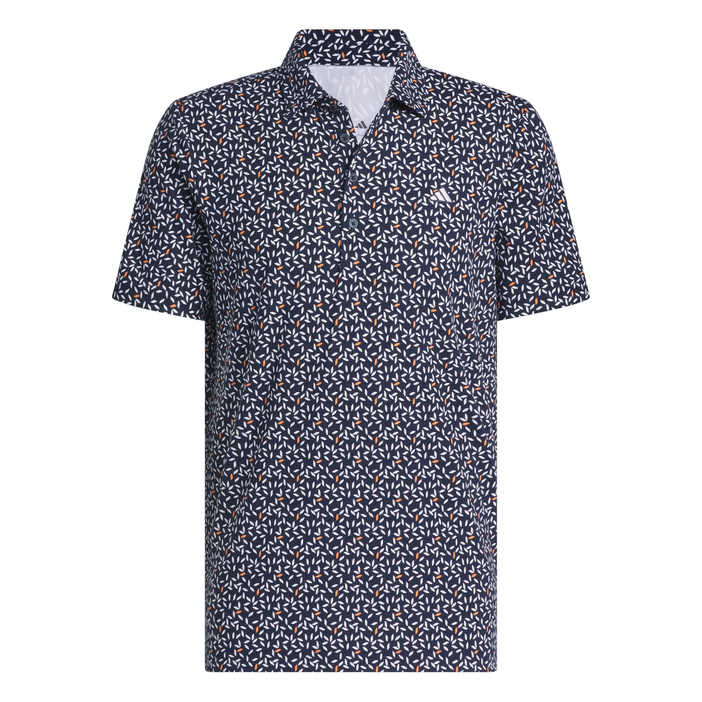 Adidas Polo Imprimé Doux ULTIMATE365+ Marine/Blanc