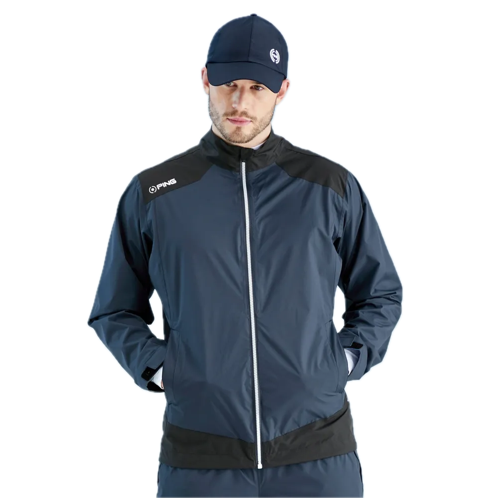 Ping Veste imperméable AquaDrive Bleu Oxford / Noir - GolfCenter.fr