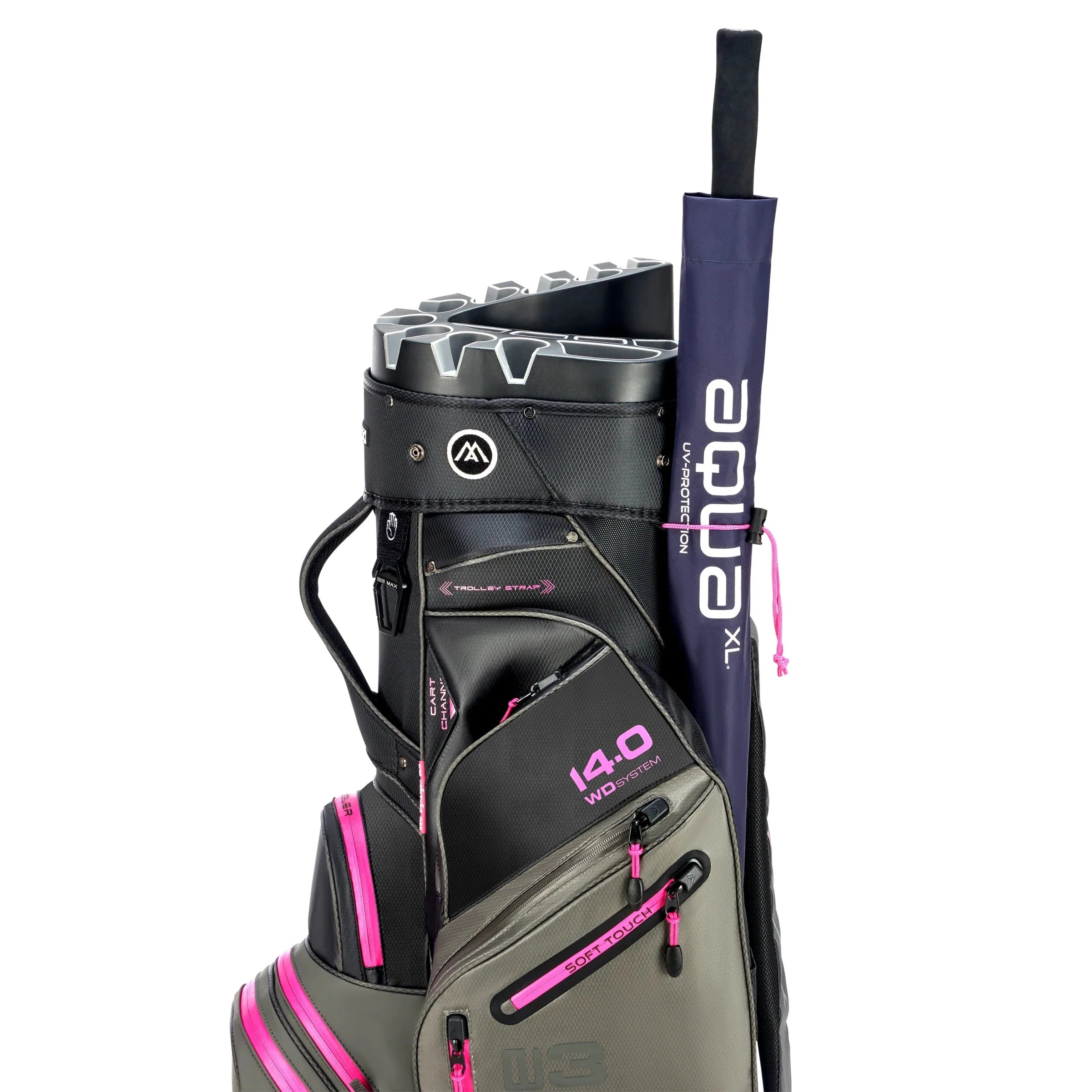Big Max Sac Chariot Silencio 3 Charcoal/Fushia