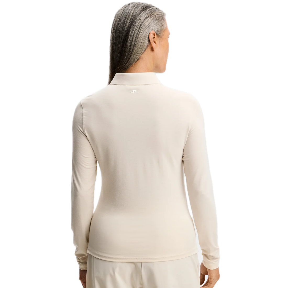 J.Lindeberg Polo Manches Longues Flor Moonbeam - GolfCenter.fr