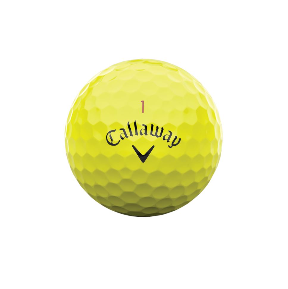 Callaway Balles Chrome Tour Jaune 2024