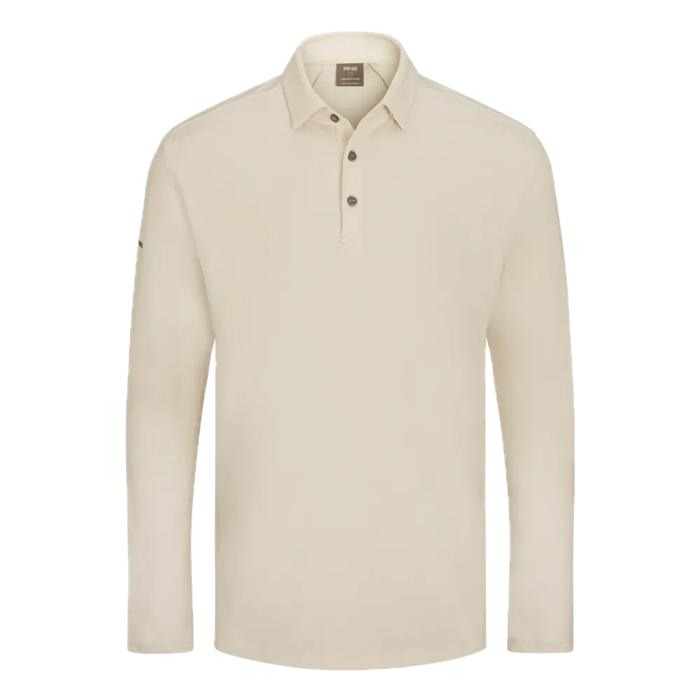 Ping Polo manches longues Demitri Blanc Cassé - GolfCenter.fr