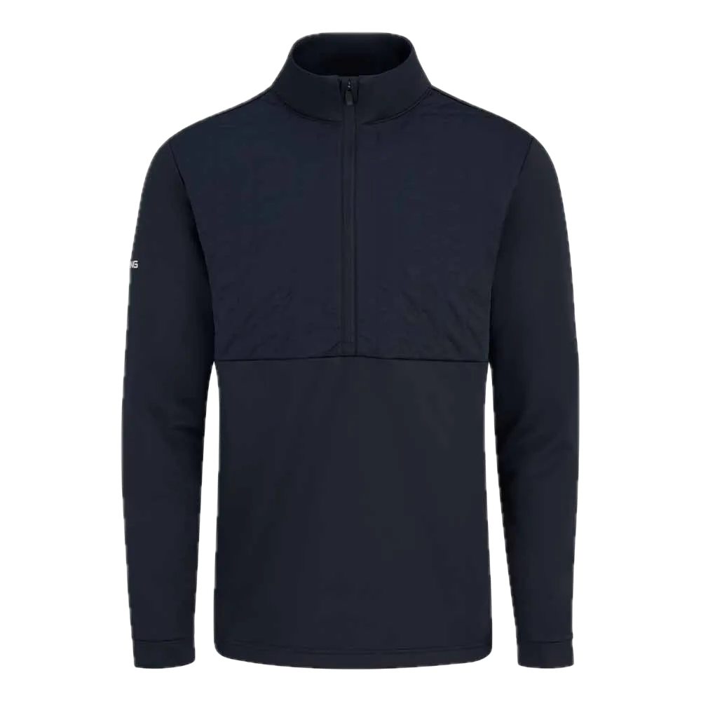Ping Pull polaire isolé demi-zip Ezra Bleu Marine - GolfCenter.fr
