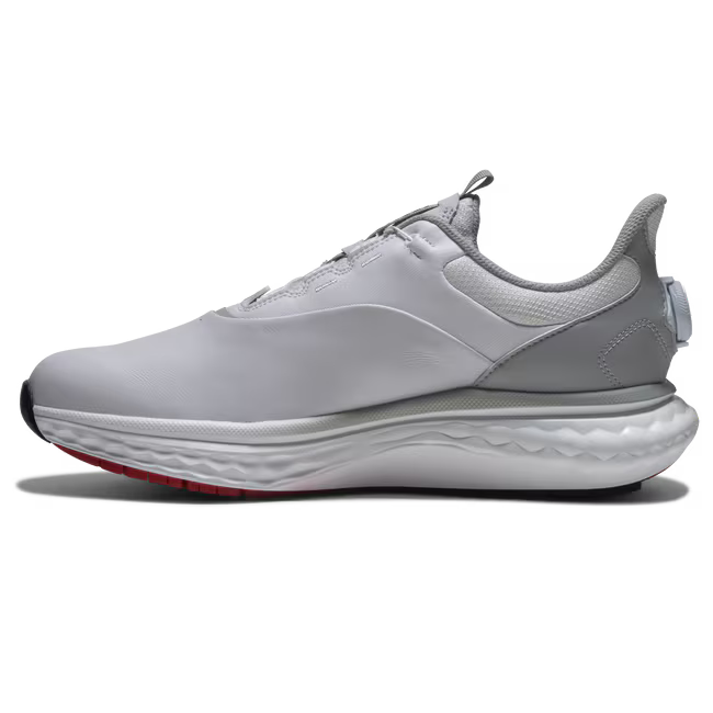 FootJoy chaussure de golf Quantum Leather boa BLANC BLANC GRIS