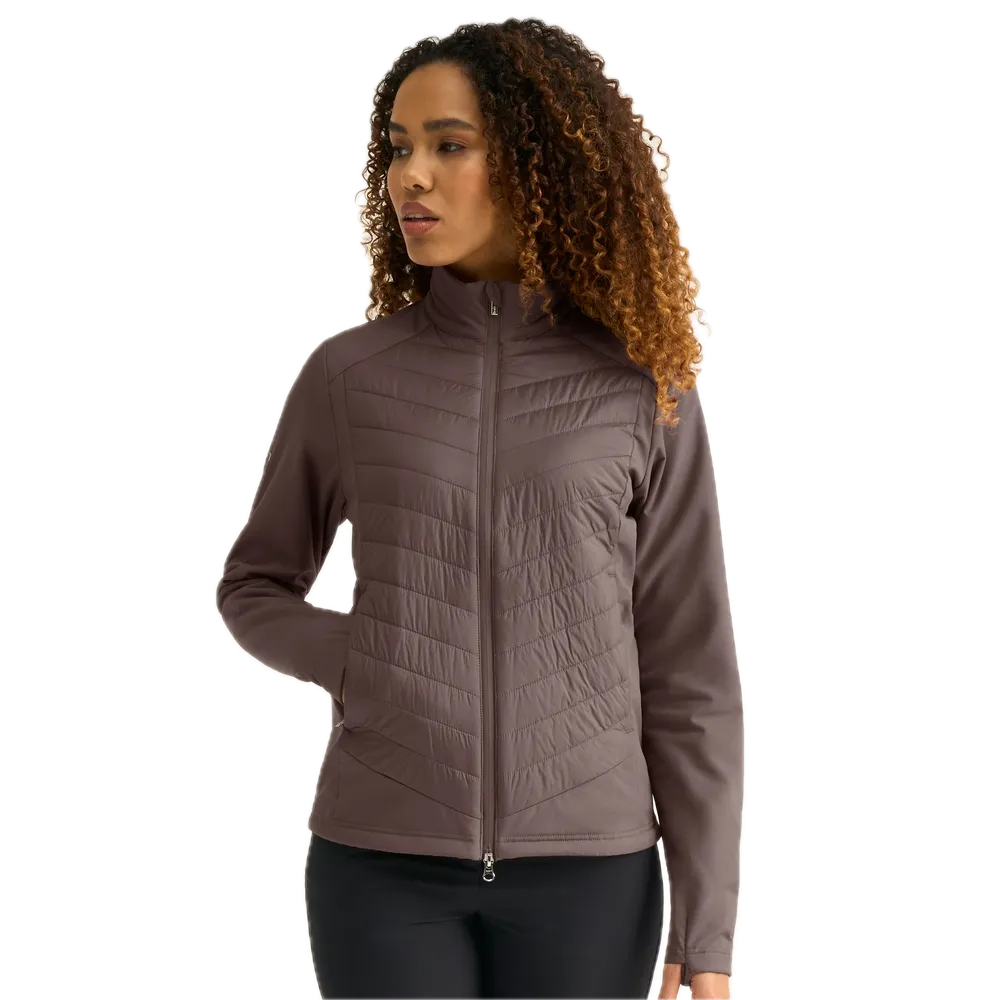 Ping Veste hybride matelassée Ines Femme Café - GolfCenter.fr