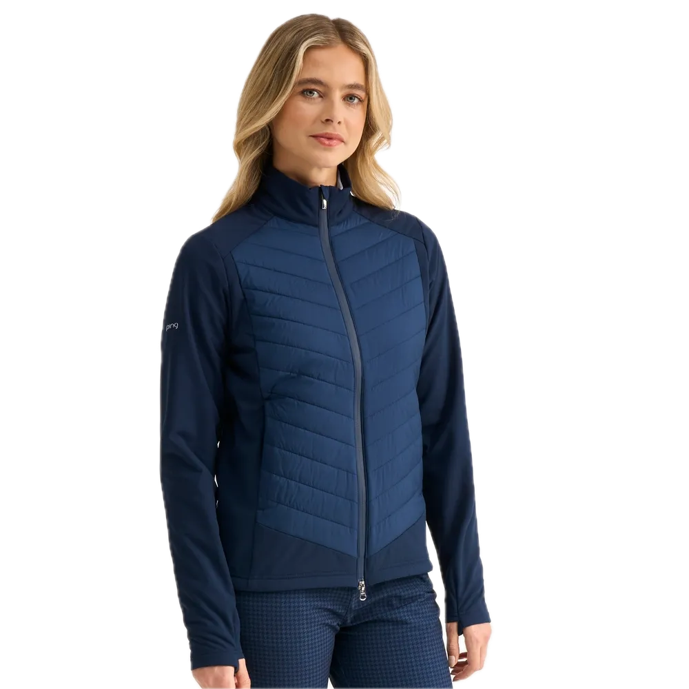 Ping Veste hybride matelassée Ines Femme Bleu Oxford - GolfCenter.fr