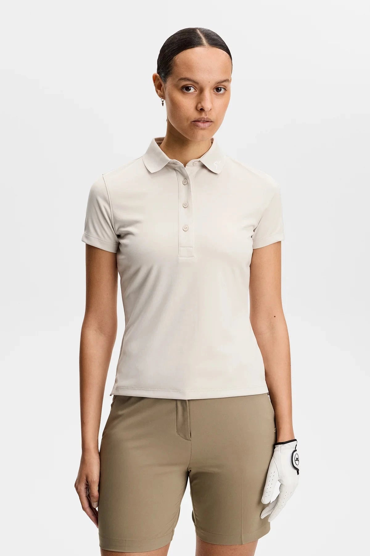 J.Lindeberg Polo Femme Tour Tech Moonbeam