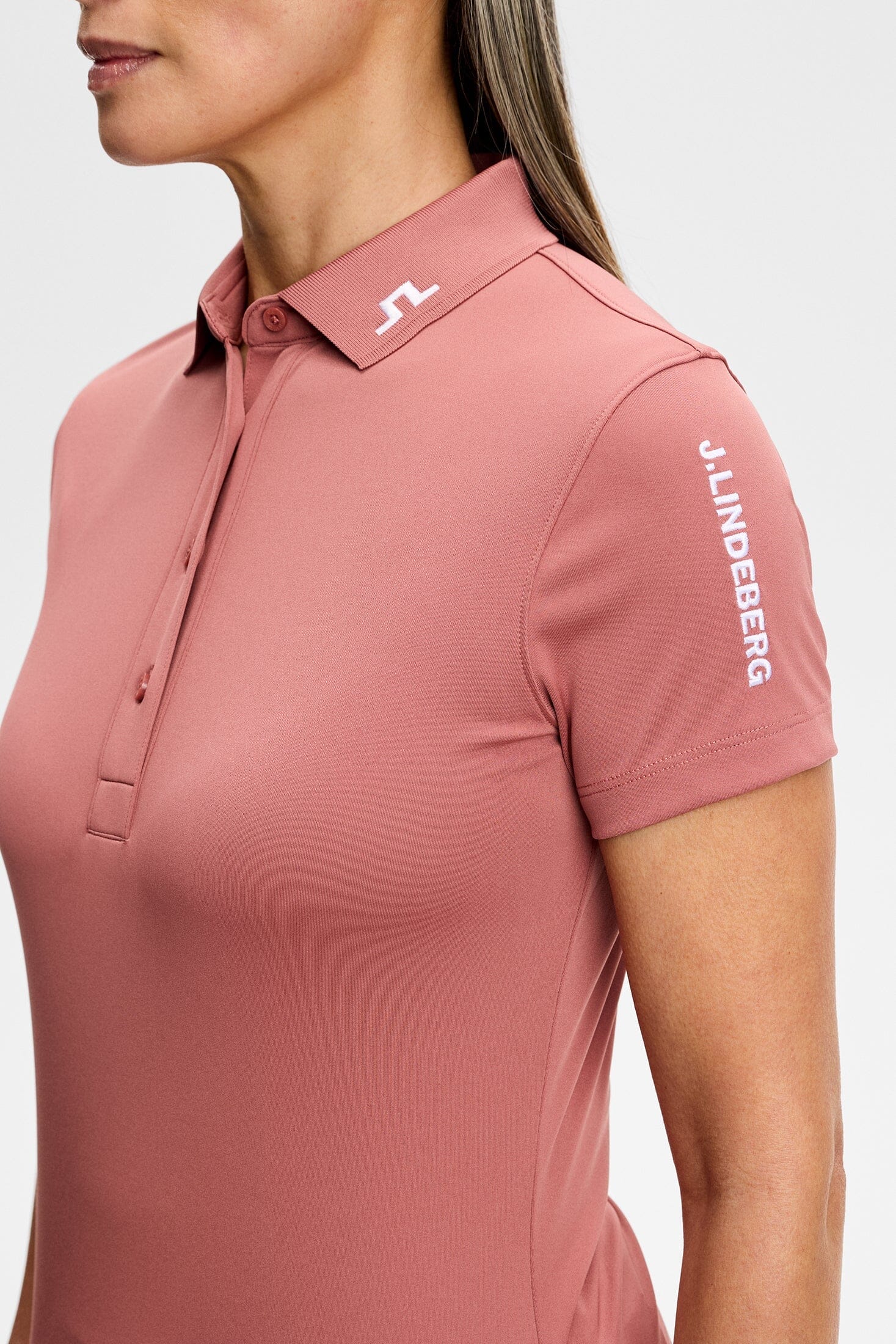 J.Lindeberg Polo Femme Tour Tech Withered Rose