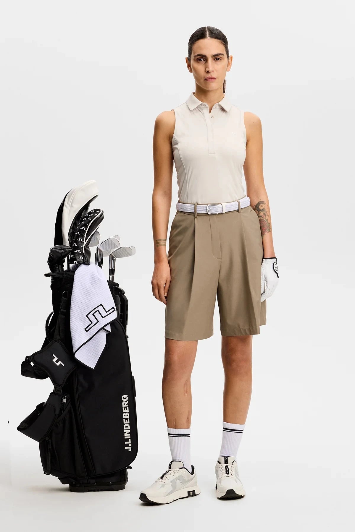 J.Lindeberg Polo sans manches Femme Dena Moonbeam