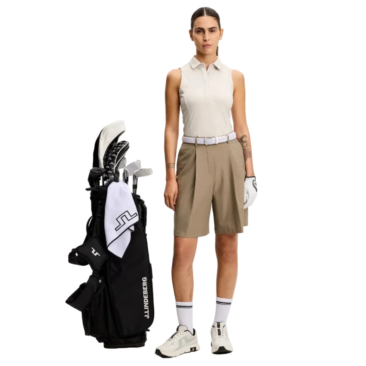 J.Lindeberg Polo sans manches Femme Dena Moonbeam