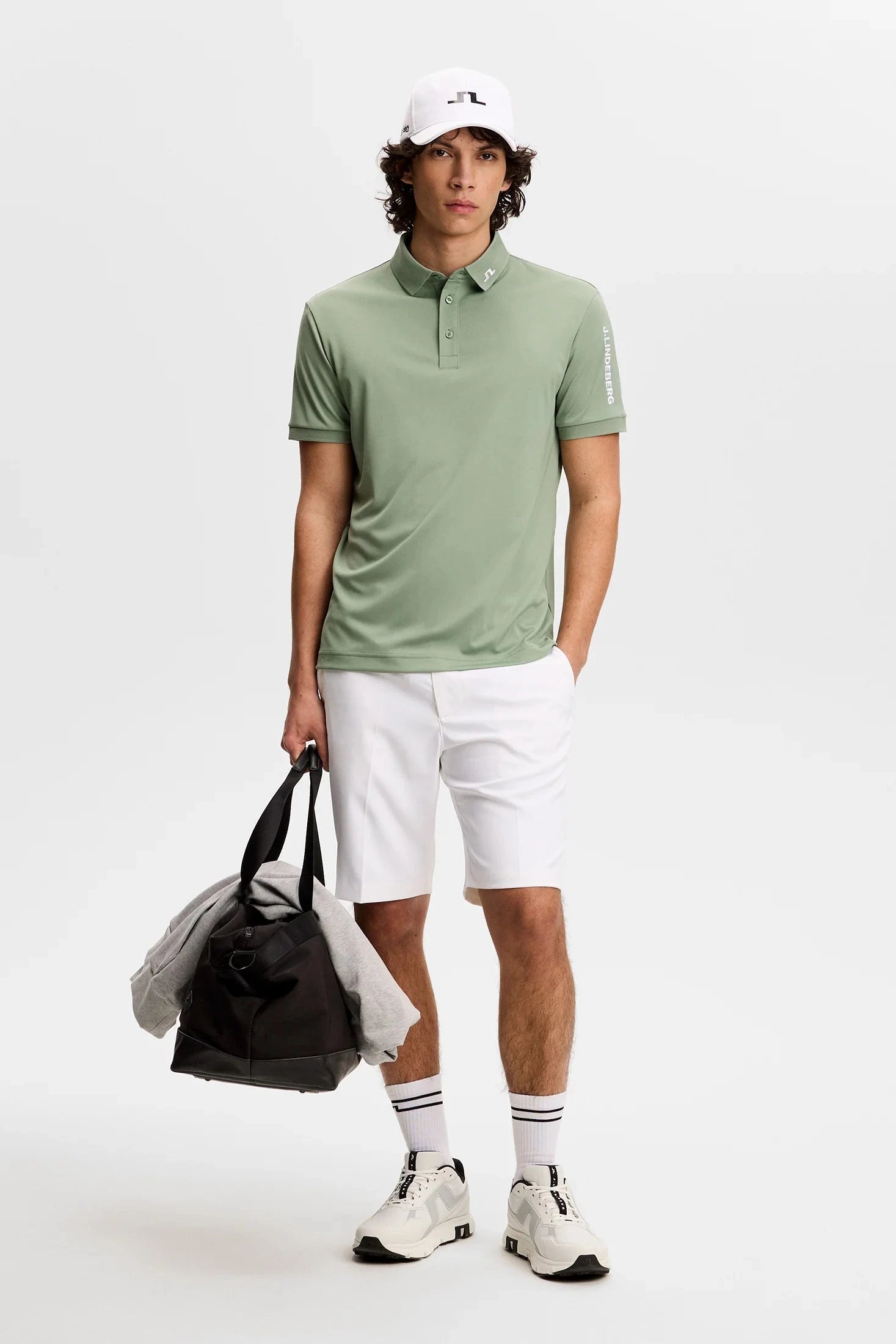 J.Lindeberg Polo Tour Tech Hedge Green