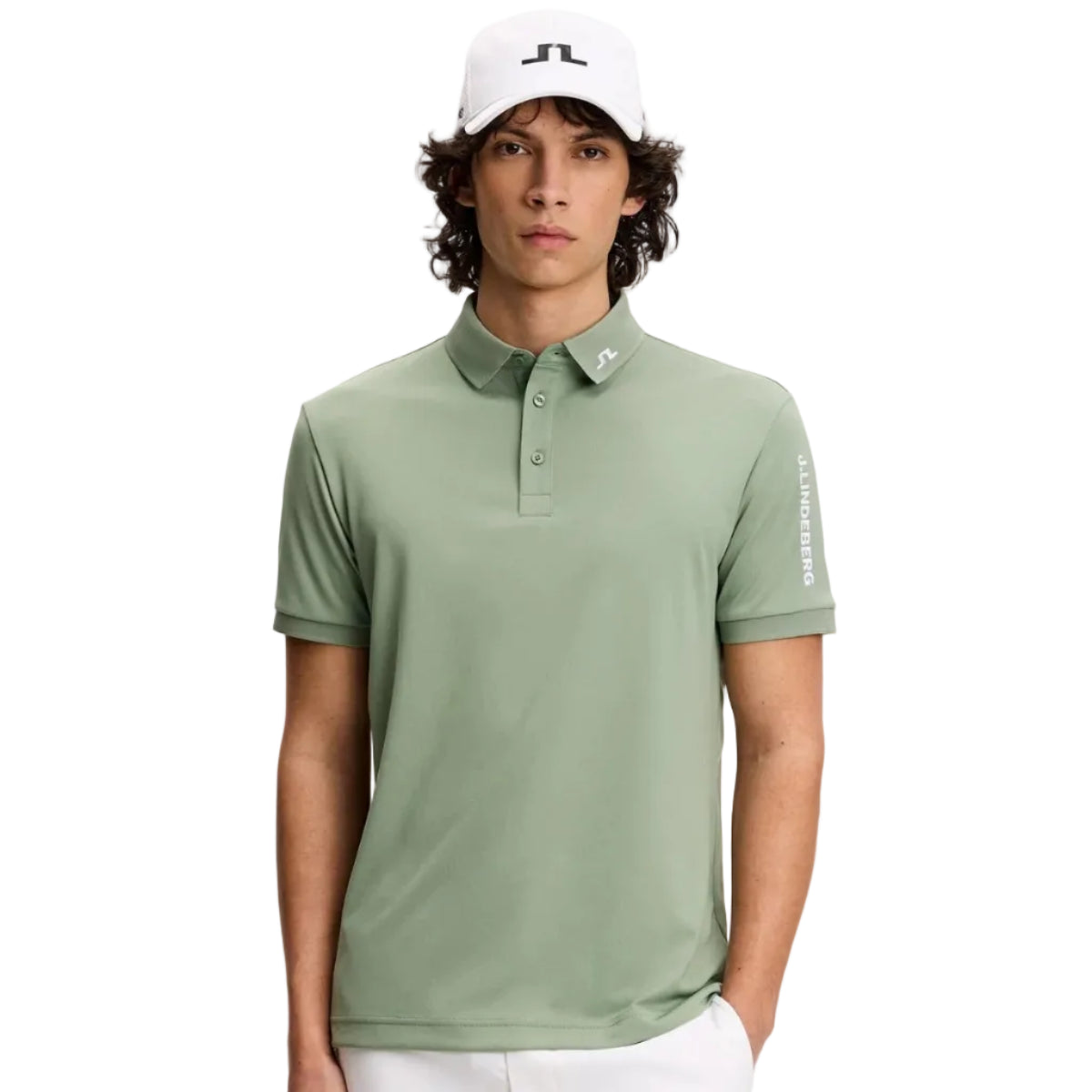 J.Lindeberg Polo Tour Tech Hedge Green