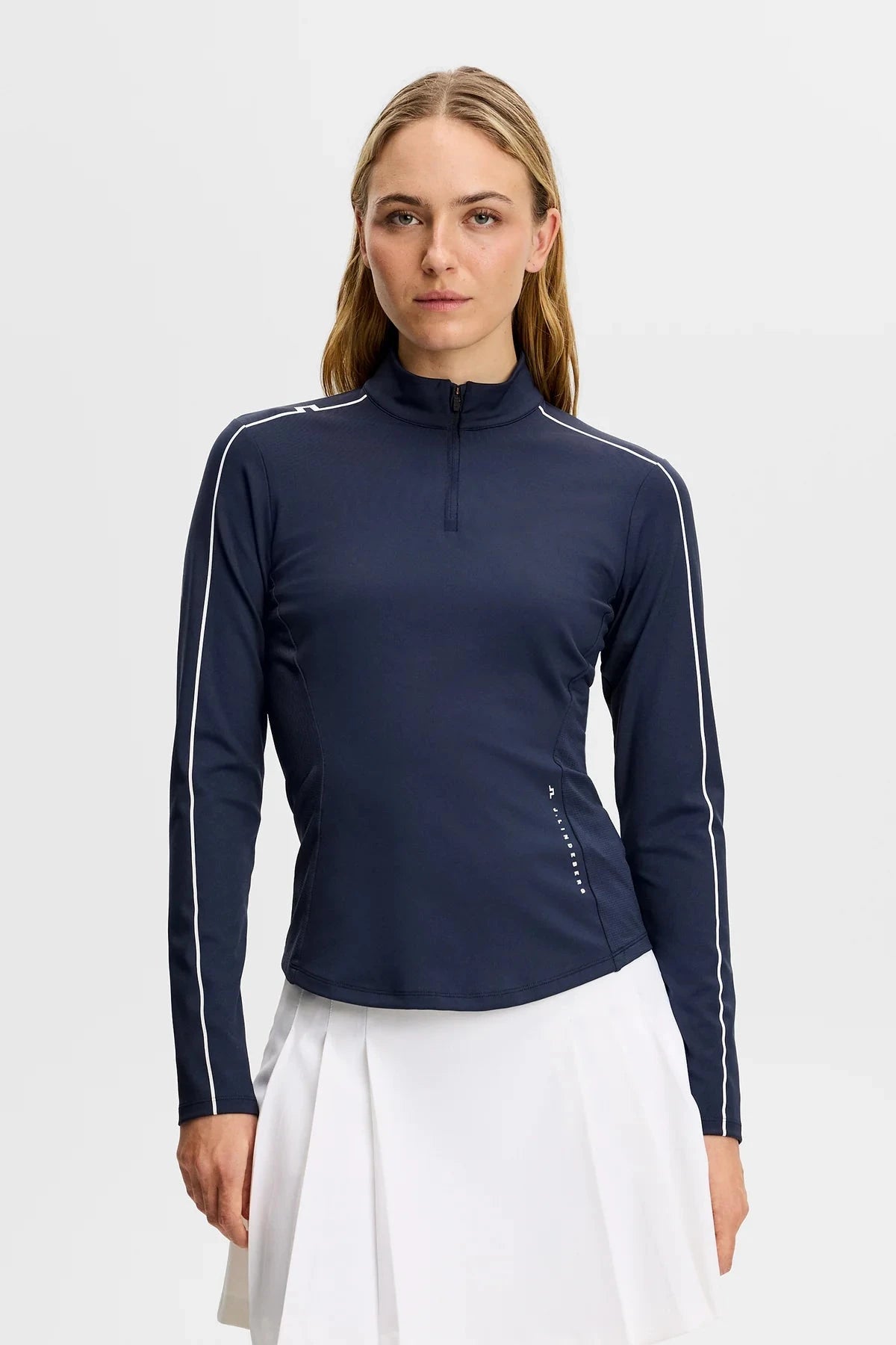 J.Lindeberg Pull Femme Adiola Quarter Zip Navy