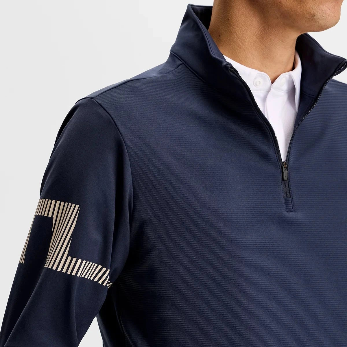 J.Lindeberg Pull Heath Strike Zip Navy