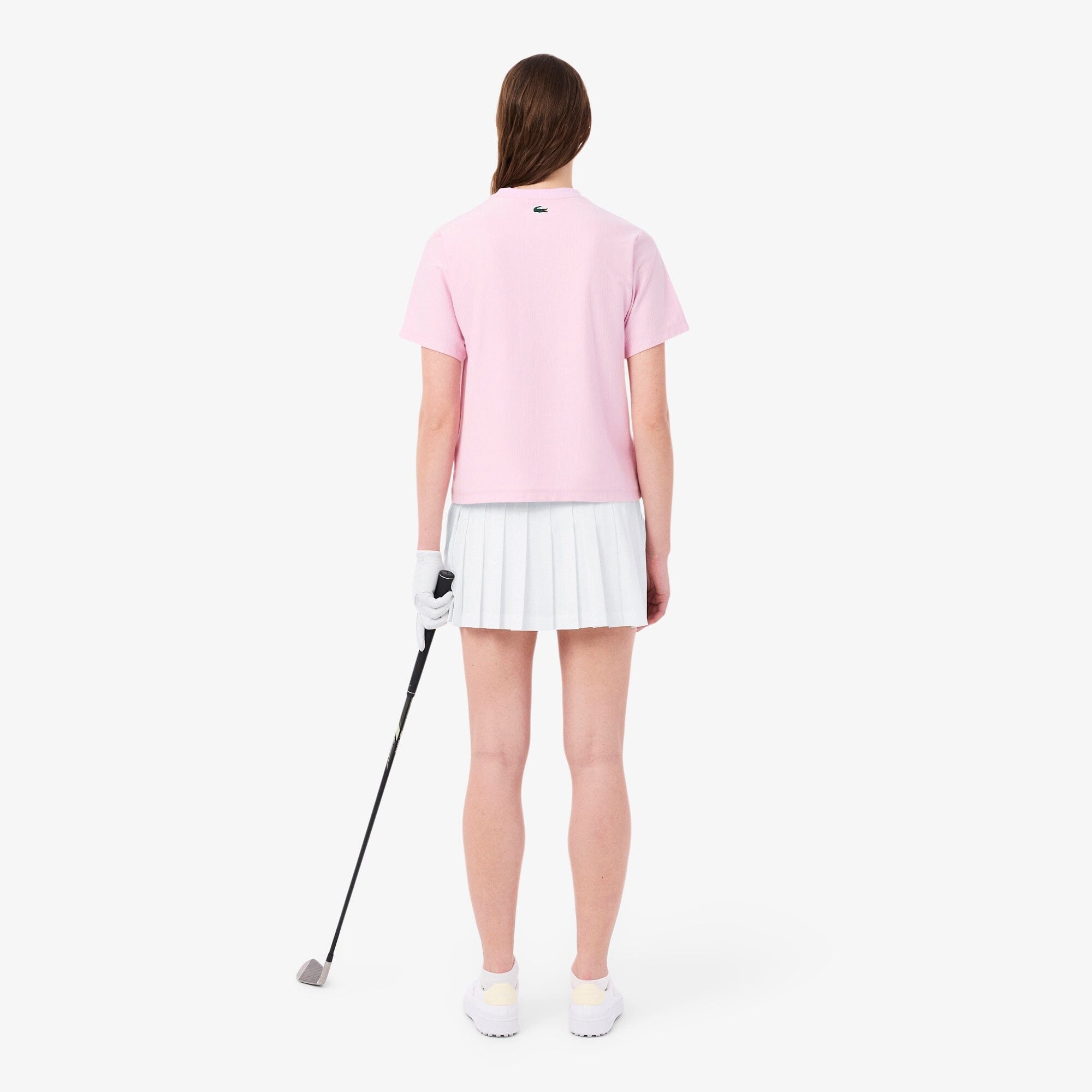 Lacoste Jupe Golf Ultra Dry shorty intégré Blanche