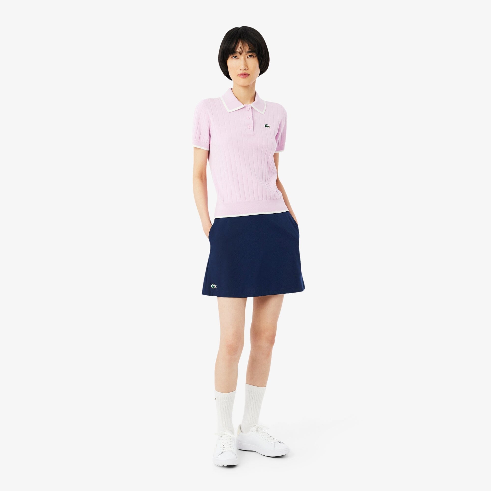 Lacoste Jupe Golf Ultra Dry shorty intégré Bleu Marine