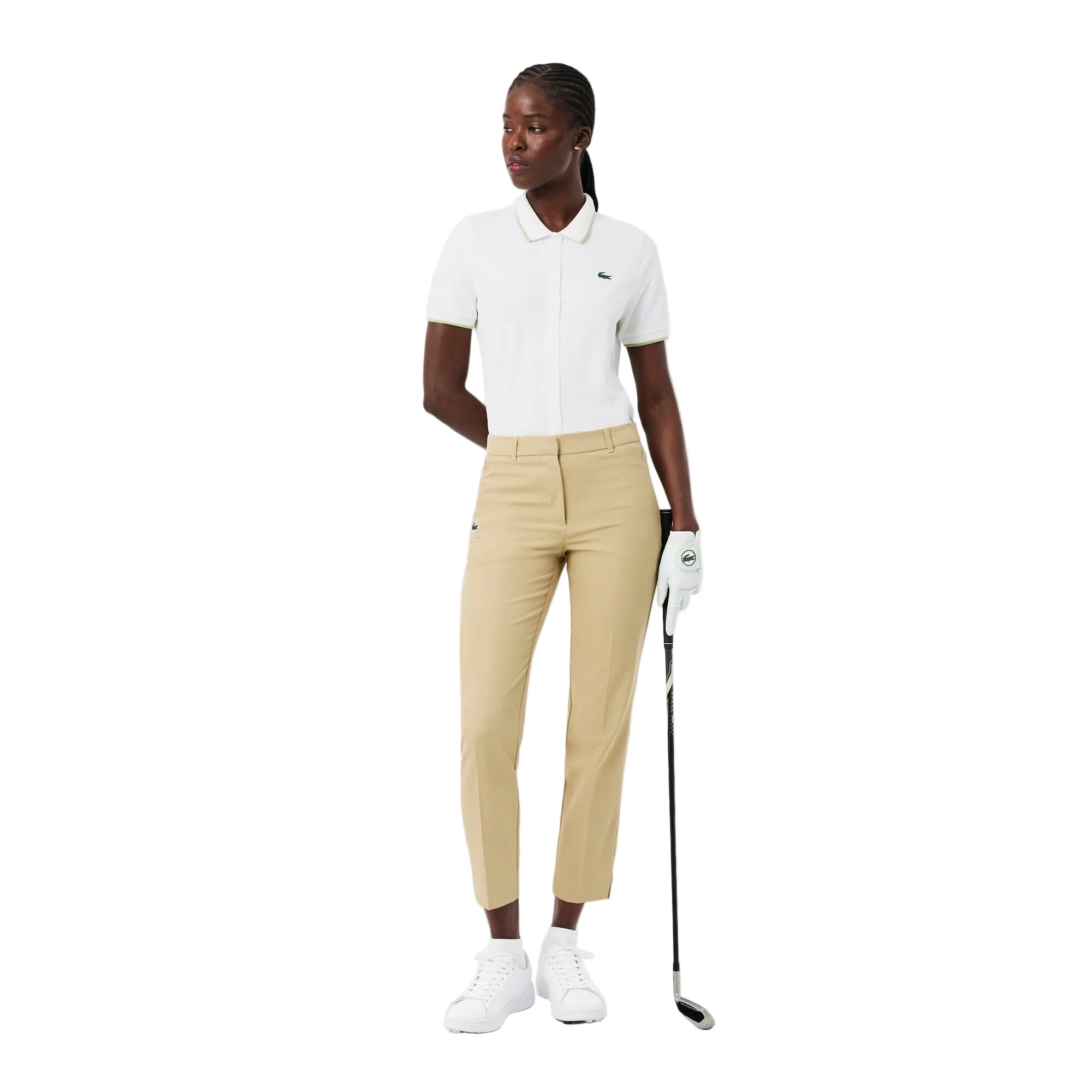 Lacoste Polo Golf thermorégulateur Petit Piqué Blanc