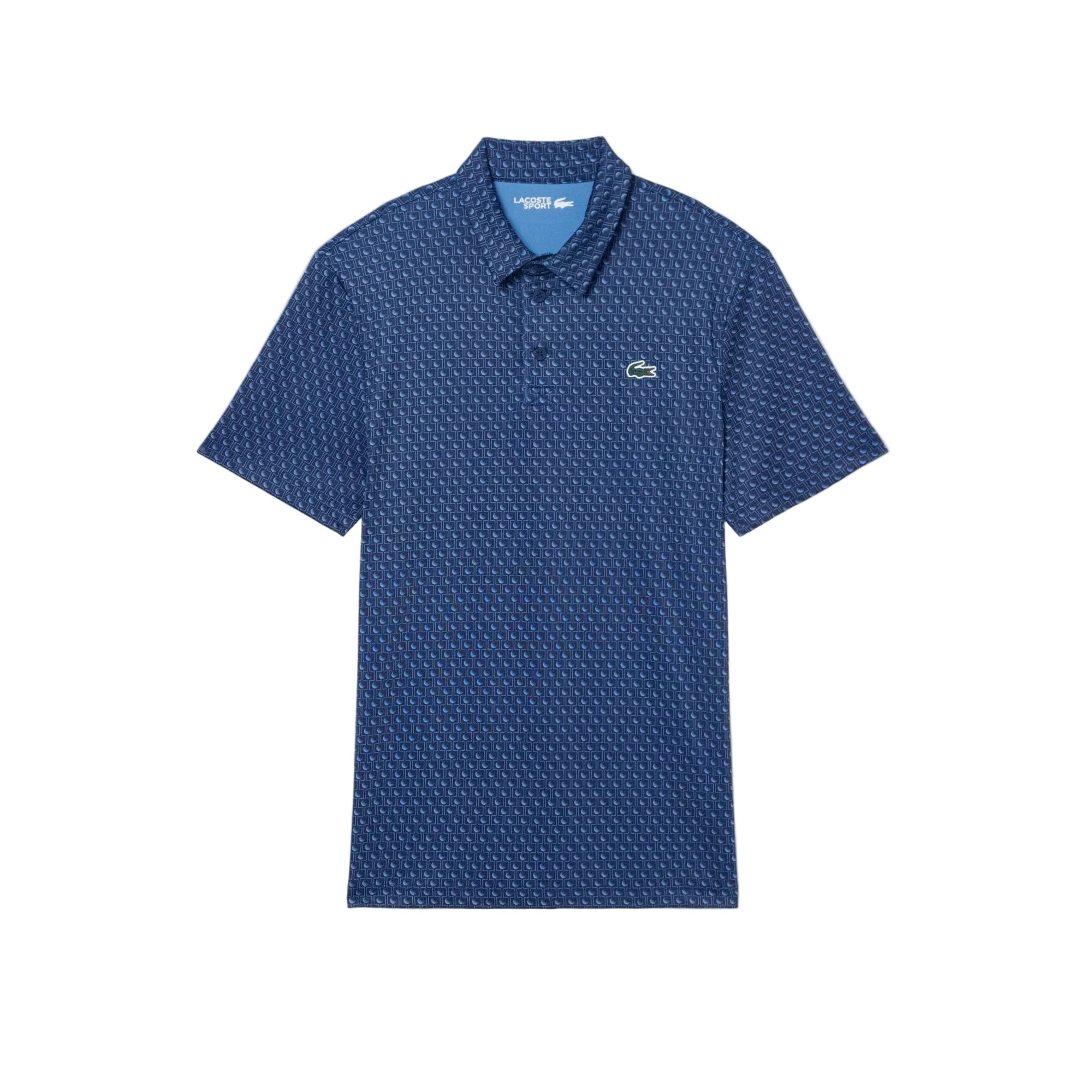 Lacoste Polo Golf regular fit imprimé Bleu Marine