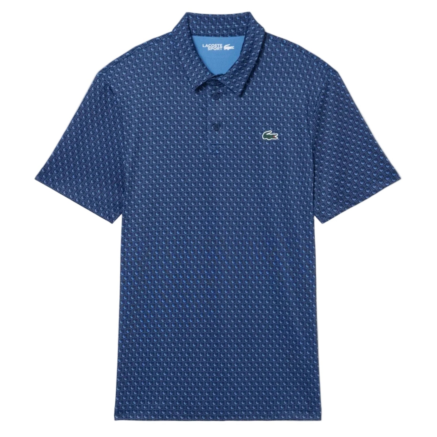 Lacoste Polo Golf regular fit imprimé Bleu Marine