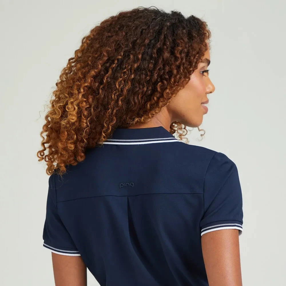 Ping Polo Femme Viviana bleu marine
