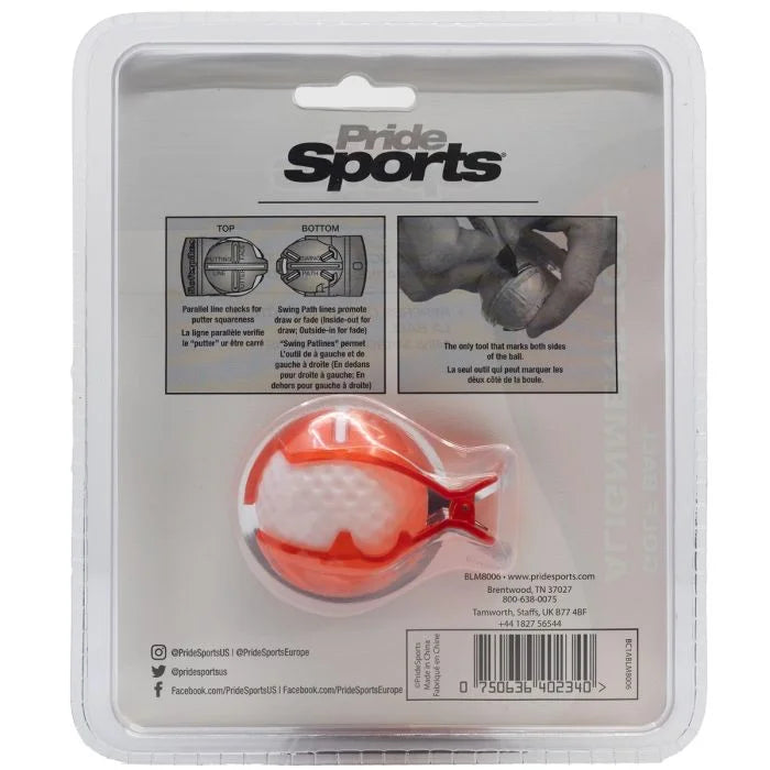 Pride Sports Outil de Traçage Golf Ball Alignment Tool