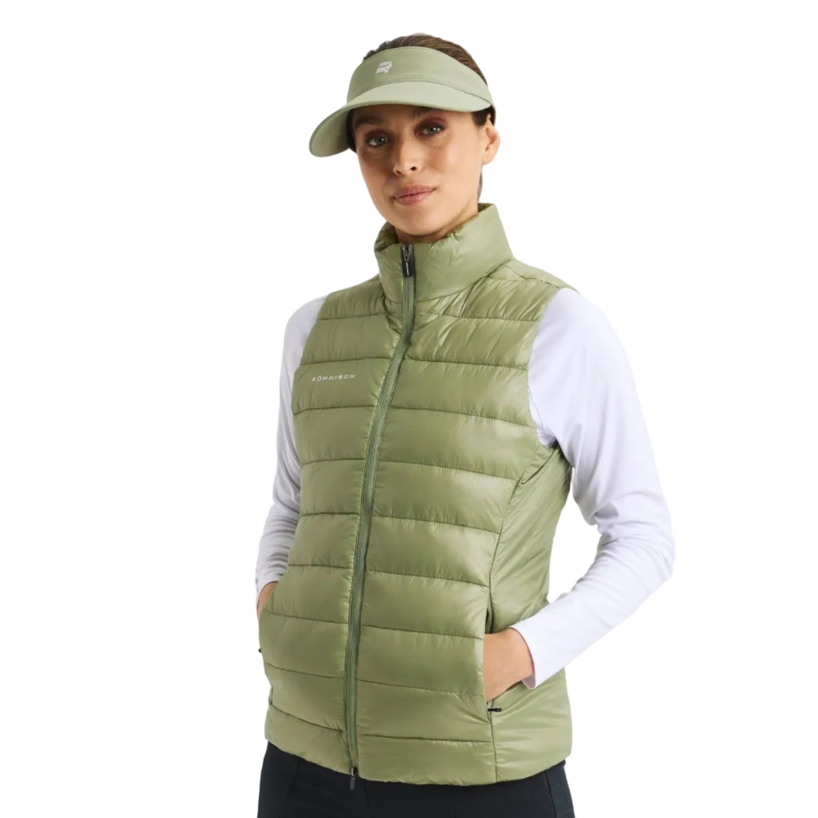 Rohnisch doudoune sans manches Airlite sage green